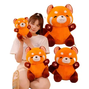 AIFEI mainan grosir boneka mewah rakun boneka Panda bantal tidur hadiah ulang tahun wanita hadiah pasangan