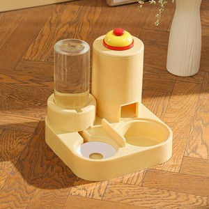 New <b>Automatic</b> 2-in-1 Food Feeding <b>Water</b> Feeding Device Pets Feeder Small Bell <b>Water</b> <b>Dispenser</b> Cat Bowl Pet Supplies for Cats - Product Image 1
