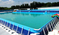 Piscine extérieure à cadre en acier, grande taille personnalisée