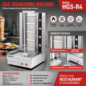 <span class=keywords><strong>Macchina</strong></span> per Shawarma a Gas Commerciale 2025 Completamente Automatica in Acciaio Inox per <span class=keywords><strong>Kebab</strong></span> di Pollo Doner - Product Image 3