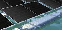 Pasokan langsung pabrik sistem apung 100MW/Tahun kapasitas produksi sistem apung surya