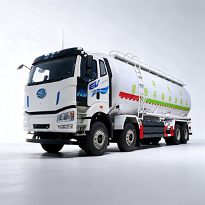 Camion-citerne à ciment en vrac FAW Heavy Duty 35M3 à déchargement pneumatique, pour le transport de poudre de chaux et de mortier sec. - Product Image 1