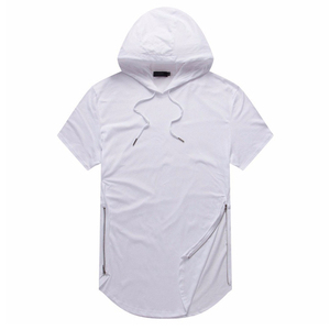 Camiseta informal de manga corta de verano para hombre, cómoda, transpirable, estilo con capucha, de gran tamaño y ajuste holgado, hecha de poliéster/algodón - Product Image 6