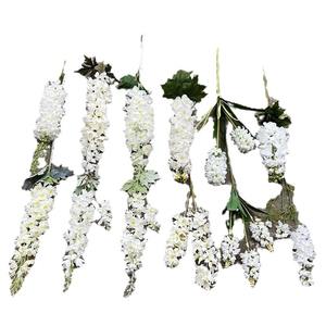 Venta al por mayor de rosas hortensias artificiales blancas, peonías, pagoda de hortensias individuales, decoraciones de boda, flores falsas de Graduación - Product Image 3