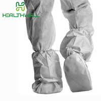 Couvre-bottes jetables antidérapants SMS non tissés couvre-bottes jetables antidérapantes avec semelle en PVC
