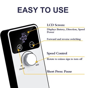 Máquina de Manicura Recargable de 45000 RPM para Acrílico y Gel, Lima de Uñas Inalámbrica Profesional con Pantalla LCD, Juego de Accesorios para Uñas - Product Image 3
