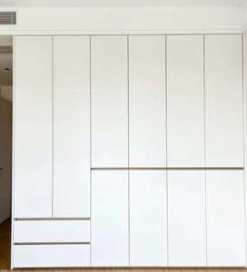 Personnalisé moderne minimaliste en bois double garde-robe écologique design pour chambre à coucher - Product Image 3