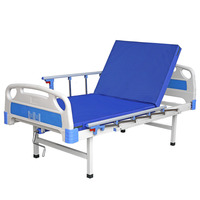 Lit d'hôpital manuel à une manivelle, fonction simple, équipement médical A101, au prix le plus bas