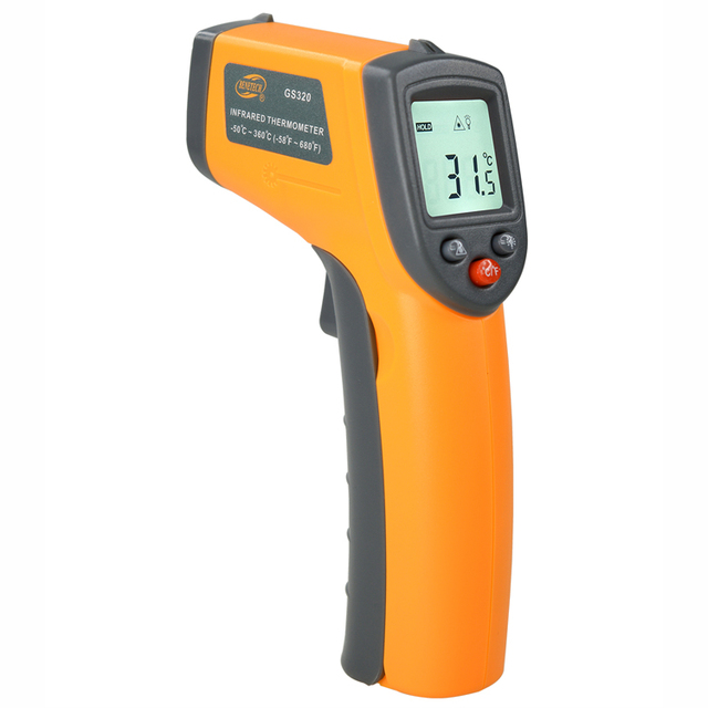 -50 ~ 360C High Accuracy Handheld IR Laser Temp Meter Industrial Pyrometer Point Gun for Sale