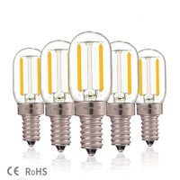 หลอดไฟ LED T22 12V 24V DC AC,หลอดไฟ Led 1W E12 E14หลอดไส้ในตู้เย็นหลอดไฟตกแต่งสไตล์วินเทจสำหรับห้อง