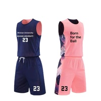 Seragam Basket Pria Desain Kustom, Bahan Bernapas, Cepat Kering, Bolak-Balik, untuk Pertandingan & Pakaian Kasual
