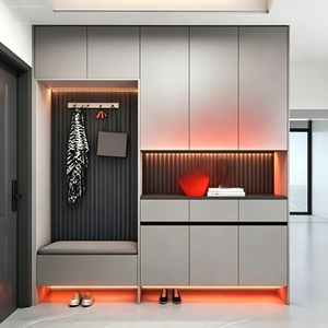 Mueble Zapatero Independiente de Melamina de Estilo Moderno y Minimalista para Sala de Estar, <span class=keywords><strong>Entrada</strong></span>, Gimnasio, Hospital, Escuela, Personalizable - Product Image 5