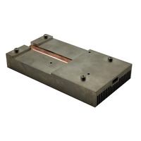 Penyerap Panas Aluminium Ekstrusi Konduktif Termal Tinggi dengan Pipa Panas Harga Murah untuk Pendingin GPU CPU/Elektronik Konsumen