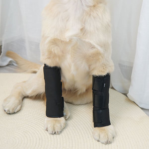 Attelle de genou noire pour chiens seniors, protection du coude, bandage post-opératoire anti-léchage - Product Image 3