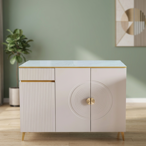 Modern Wooden <b>Shoe</b> Rack Cabinet Freestanding Narrow Entryway <b>Storage</b> Console Ventilated Door Living Room Furniture - Product Image 4