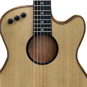 Wholesale 40\" Solid Spruce <b>Top</b> Thin Body Acoustic Guitar with 2 Band Pickup for Travelers - Product Image 6