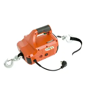 Household wire puller 250 kg 8 M, portable mini winch with remote