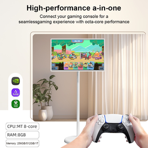 <span class=keywords><strong>NASM</strong></span> 21,5 pulgadas Smart Portable TV Pantalla móvil táctil capacitiva 1080P IPS Pantalla LCD Android TV Monitor con altavoz de batería - Product Image 5