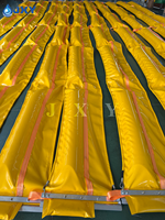 Bâches flottantes anti-pollution en tissu PVC imperméable (non absorbant) résistant aux UV pour la lutte contre les déversements d'hydrocarbures dans les rivières, canaux et barrages