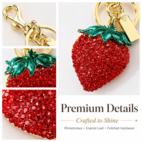 Porte-clés Fleur de Camélia en Cuir PU Électroplaqué, Mini Pendentif Floral Coloré et Mignon pour Sac à Main, Accessoire de Mode pour Femme
