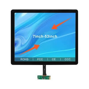 แผงจอสัมผัส LCD แบบปรับได้สำหรับอุตสาหกรรม7 8 10.1 12.1 13 14 15 15.6 17 21.5 23.8 24 27นิ้ว