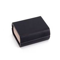 Boîte économique pour ensemble de boutons de manchette et pince à cravate R.GEM. Cuir PU noir velours, vente chaude en Europe et en Amérique