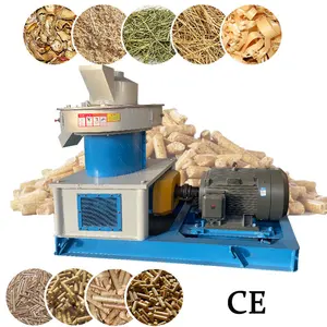 High Quality Flat Die Wood Pellet Press Machine for Sawdust and Straw Biomass Production Quality Wood Pellet Production Line