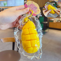 Mango Squishy Toy Virale Stressverlichtende Knijp Fidget Toy Schattig Fruit Decompressie Speelgoed voor 5 tot 7 jaar Unisex