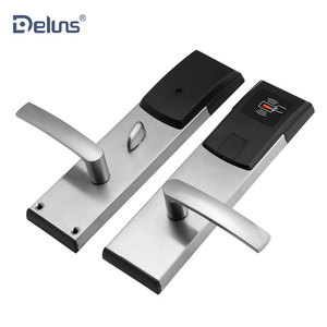 Deluns H9S Luxury Stainless Steel 1356 MHz <strong>Safe</strong> Card Reader Door Anti-Theft Hotel <strong>Lock</strong> <strong>with</strong> <strong>Keypad</strong> FCC Certified Silver - Product Image 3