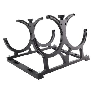 Auso-Racing <b>Nitrous</b> <b>Bottle</b> Mount 7-Inch Dual Slot Fits 10Lb 15Lb Cylinders Aluminum Alloy Black - Product Image 3