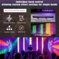 Barre LED Pixel Étanche 18x10W RGBW 4-en-1, Éclairage de Lavage à Contrôle Individuel IP65 DMX512 Silencieux pour Événements Extérieurs et Scènes Architecturales