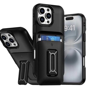 Funda para Teléfono Móvil TikTok Light Hot para iPhone 16 Pro, Funda Trasera Antigolpes con Ranuras para Tarjetas y Soporte, Funda con Bolsillo para Dinero para 17 Pro Max - Product Image 4