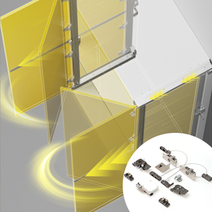 Système de porte coulissante dissimulée pour bureau le plus populaire, système de porte pliante pour armoire dissimulée, Sistema De Puerta Escamoteable - Product Image 2