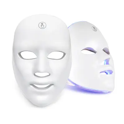 Custom Box Logo Power Rechargeable Wireless Led Face Mask For Beauty