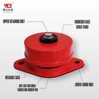 En stock usine ZD Isolateurs de vibrations à ressort de sol Amortisseur industriel Amortisseur dur souple