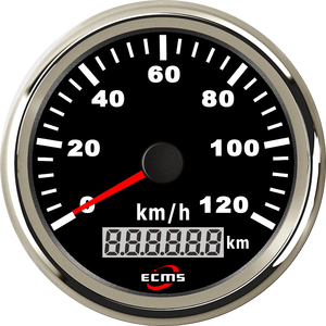 Compteur de vitesse GPS automatique <span class=keywords><strong>Defi</strong></span> avec cadran blanc et lunette dorée 85 mm 0-120 km/h - Product Image 4