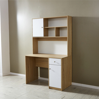 Poste de travail en bois de chêne avec socle, espace de rangement de grande capacité, pour Gamer, bureau d'ordinateur