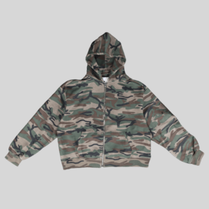 Felpa <span class=keywords><strong>con</strong></span> <span class=keywords><strong>Cappuccio</strong></span> Oversize Personalizzata da <span class=keywords><strong>Uomo</strong></span>, Stile Camouflage, <span class=keywords><strong>con</strong></span> <span class=keywords><strong>Zip</strong></span>, Pesante, Streetwear - Product Image 2