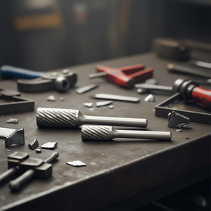 Fresa Rotativa Cilíndrica Ttake Ab8100 de 12.7 mm Z3 para Herramientas de Pulido y Modelado de Metal - Product Image 3