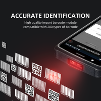 PDA Industrial Robusto R36 OEM IP65 a Prueba de Agua 450 Nits Lector NFC Android Escáner de Código de Barras 1D 2D 125k para Almacén de 5.5 Pulgadas