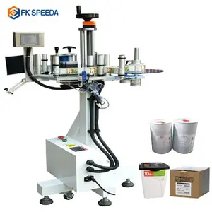 FK836 Automatic Side Labeling Machine Carton Box Sticker Label Applicator Dispensers With Conveyor