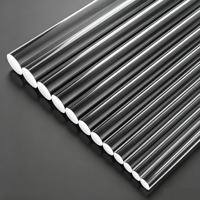 Barre en acrylique PMMA colorée extrudée à haute transmission lumineuse, barre en acrylique coulé sans bulles pour présentoirs de bijoux et de montres