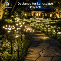 Lumière LED commerciale à effet étoile scintillante, blanc chaud, étanche, pour jardin, parc à thème, hôtel, complexe hôtelier, décoration de place
