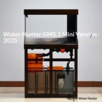 Aquarium Fish Tank Water Hunter GM51 Mini Modèle 2025 Base en Bois Massif à Tenons Conception Détachable Ultra Transparente