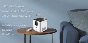 T10 thông minh mini proyector 4K Android 9.0 5g Wifi 2 + 16G RAM ROM 5800 lumens Full HD LCD cắm trại ngoài trời Máy chiếu xách tay chùm - Product Image 6