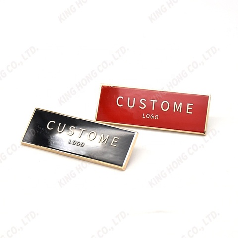 Custom Metal Logo Labels for Bags Hardware Engraved Metal Brand Logo Plate Tags