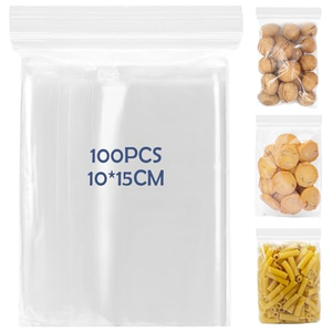 Sacs en plastique HDPE imperméables imprimés sur mesure avec fermeture éclair pour chips, stockage alimentaire, emballage jetable de qualité alimentaire, couleurs personnalisées, OEM - Product Image 1
