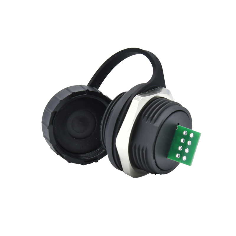 Type C Male 8pin Waterproof USB Connector Panel Mount 3.0 Micro USB B Connector PCB