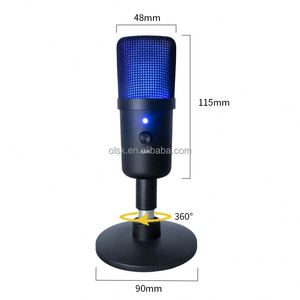 Clavax CLUSB- ZX662 Mute One-click microfono a condensatore <span class=keywords><strong>Desktop</strong></span> USB con Monitor di illuminazione RGB per la registrazione <span class=keywords><strong>Live</strong></span> - Product Image 5
