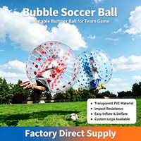 Ballon pare-chocs gonflable transparent en PVC, robuste et durable, pour événements festifs, fabriqué par un professionnel